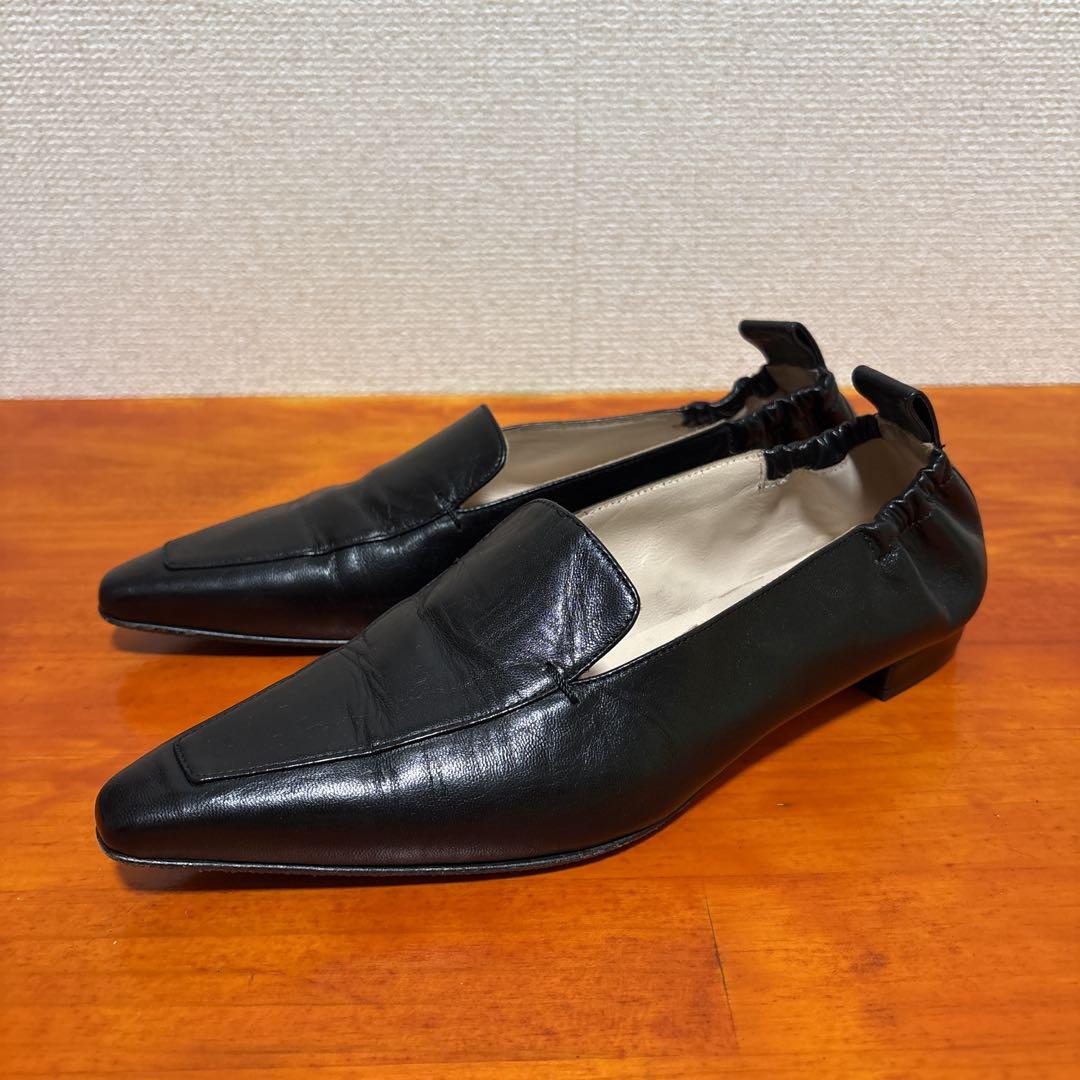 ネブローニ フラットシューズ ローファー 23.5cm 37 黒 ブラック