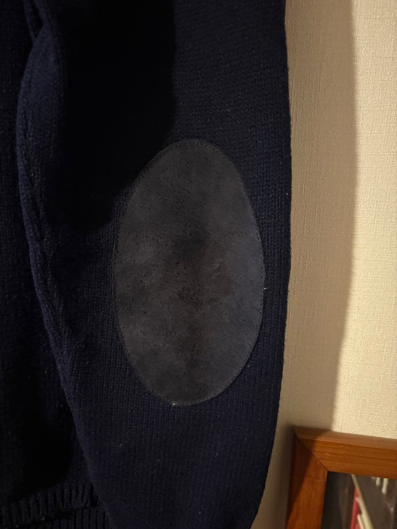 Maison Margiela 24AW エルボーパッチ ネイビー セーター M