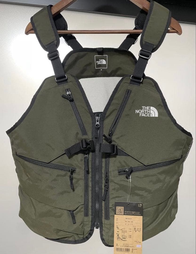 【新品・未使用】ノースフェイス ギアメッシュベスト　フェス　釣り