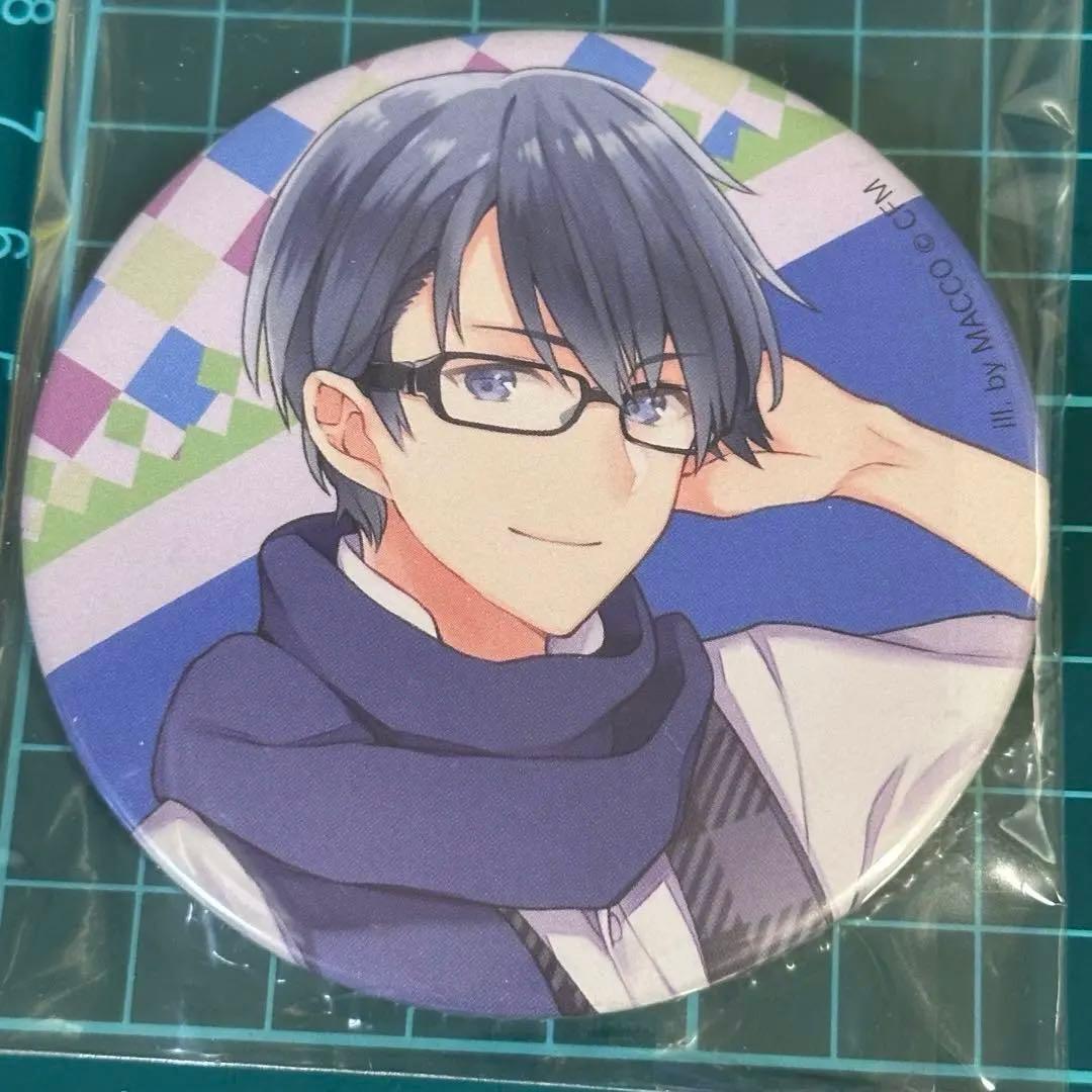 ボーカロイド初音ミク ボカロ　KAITO 缶バッジ　眼鏡　メガネ MACCO