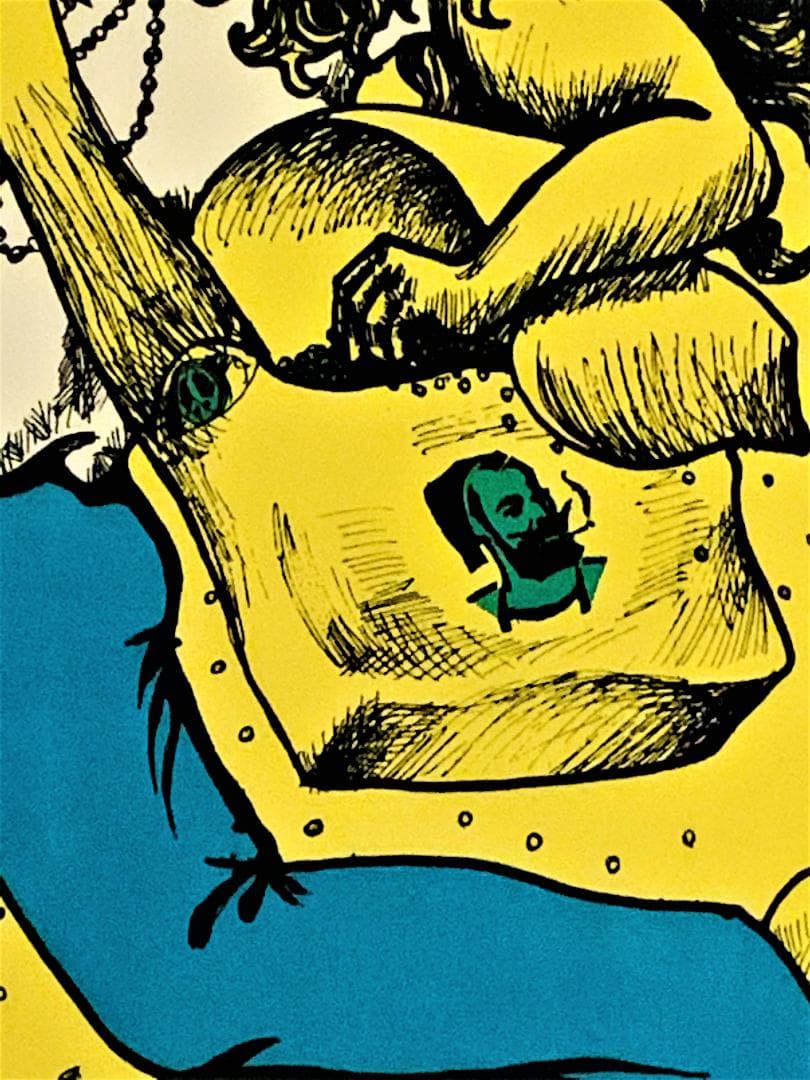 ヒッピー 60’s ブラックライトポスター マリファナ ビートルズ ジョンレノン