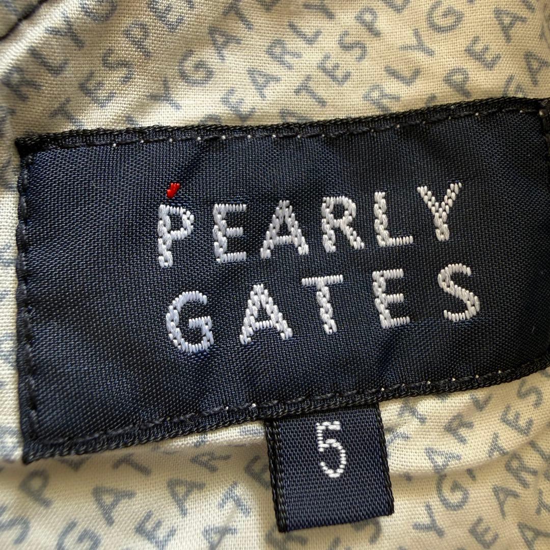 パーリーゲイツ　パンツ　総柄　黒　白　L〜XL相当 コットン素材　ストレッチ　5