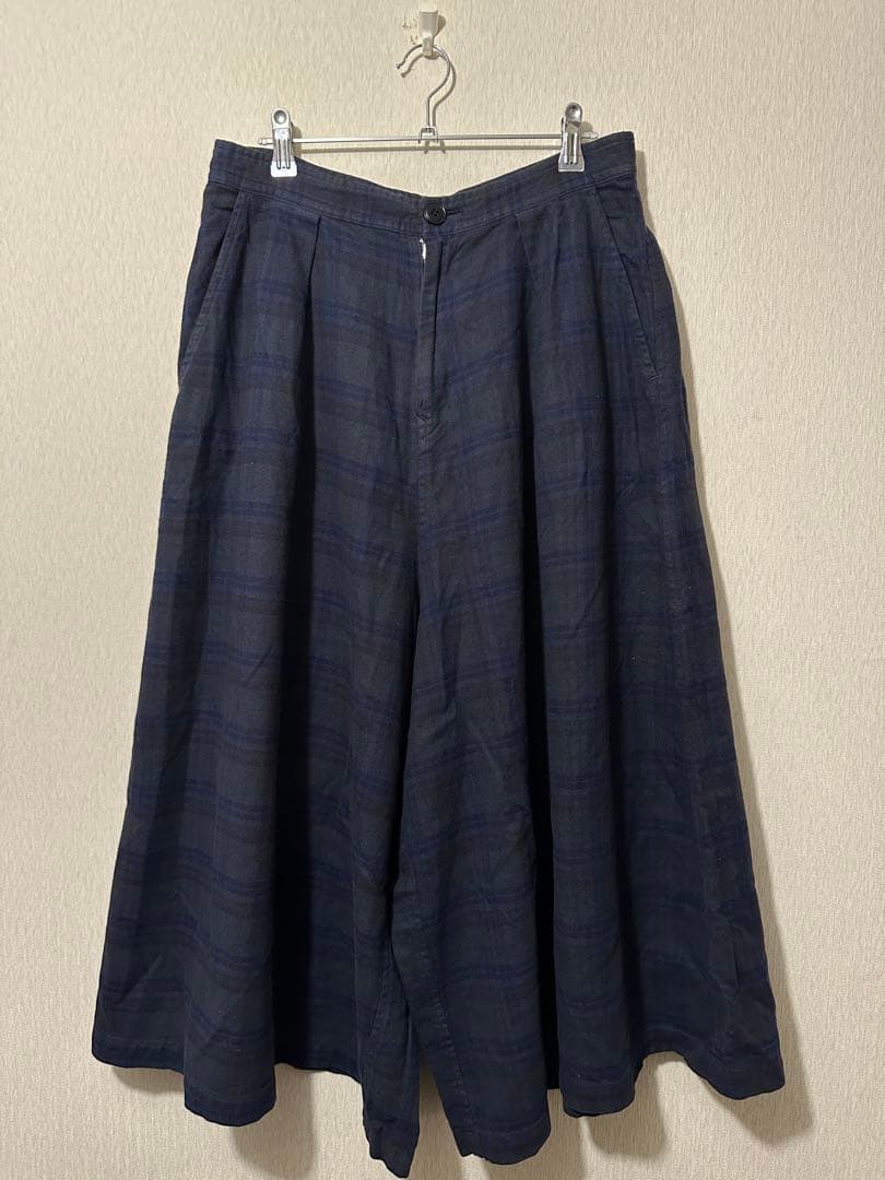 パンツ Yohji Yamamoto Wide Check Pants