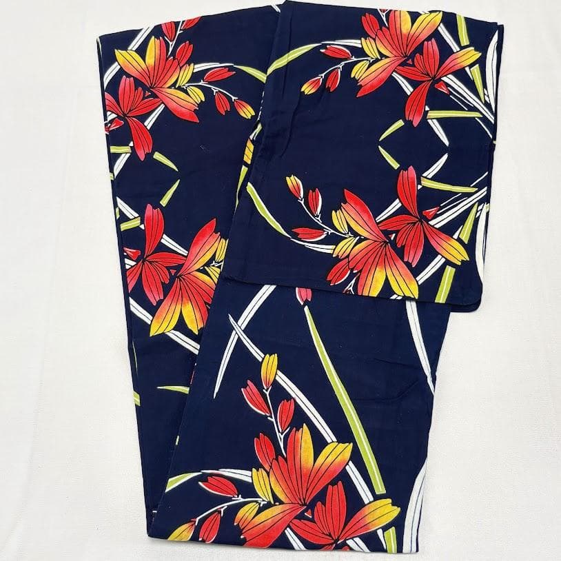 ゆりのはな　浴衣　女物　１０点　まとめ売り　未使用品～少々汚れ有り　綿　F703