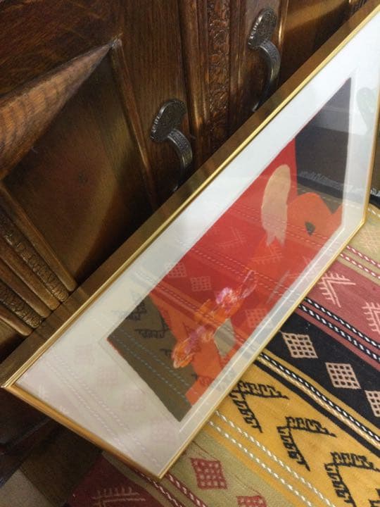 ベルナール・カトラン　リトグラフ　サインあり　ED 27／175 大きめ　額装