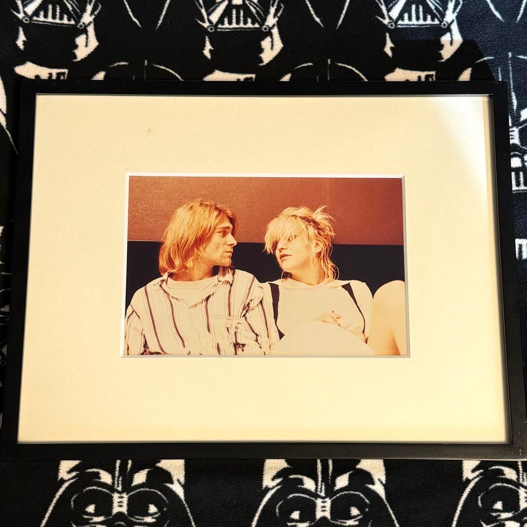 久保憲司 写真 「カート・コバーン & コートニー・ラブ」 銀塩プリント 額装