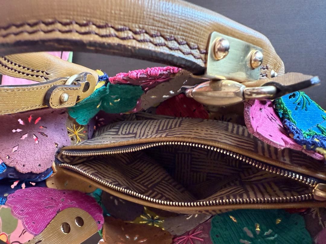 Jamin Puech ジャマンピエッシュ　2way バッグ　フラワー　袋付