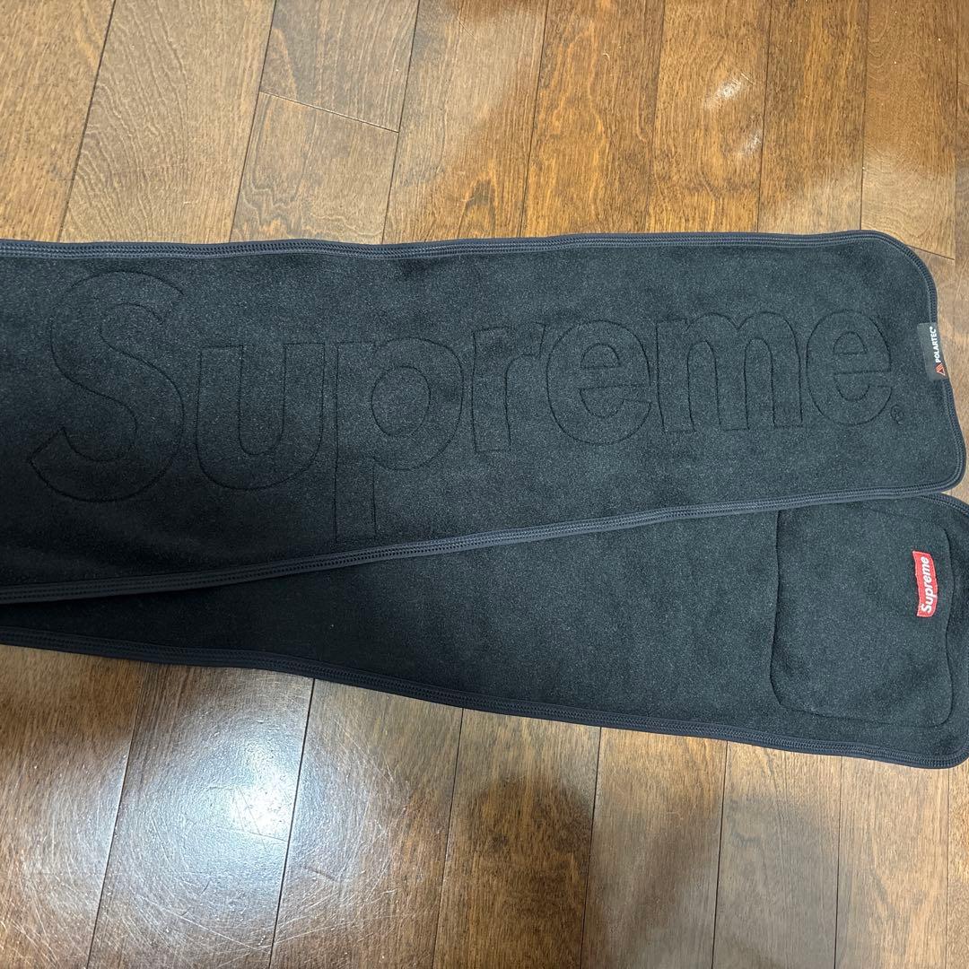 シュプリーム ブランケット フリース　マフラー　ブラック　ポーラテック 膝掛け
