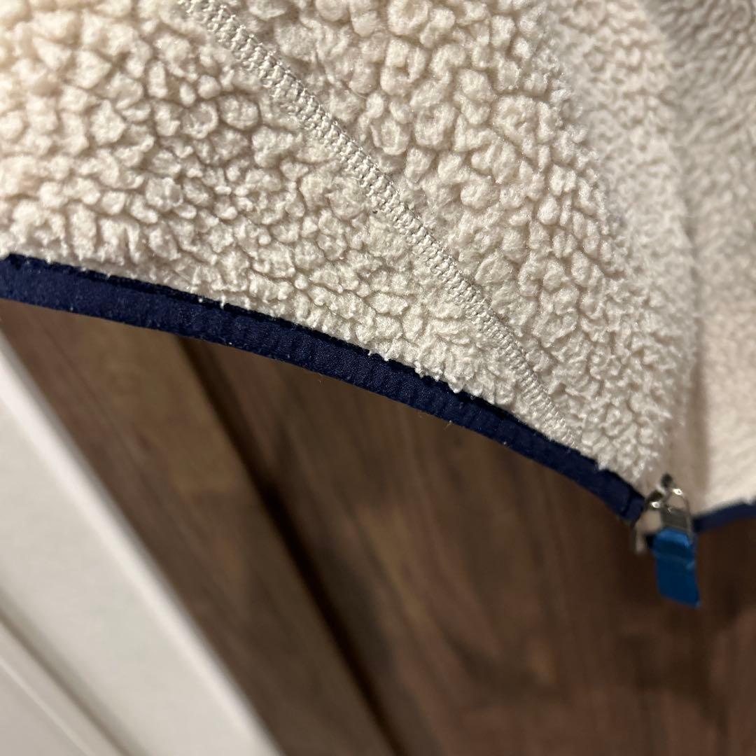 タナボタ様用patagonia レトロXベスト アイボリー/ネイビー　サイズM