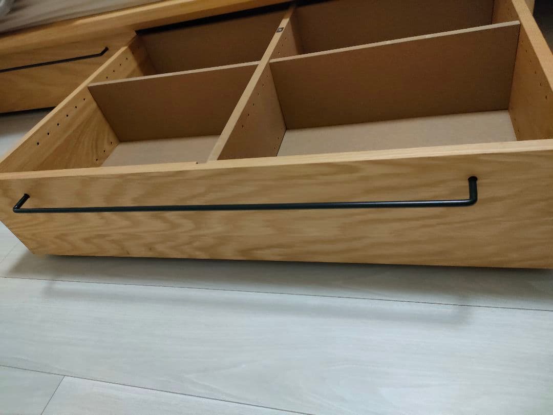 【専用:お引き取り/2つセット】無印良品　ベッド下収納・大・オーク材