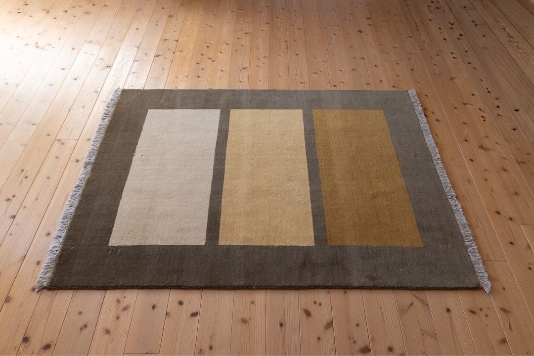 ギャッベ 150×200 a.depecheオリジナル ウール ラグ