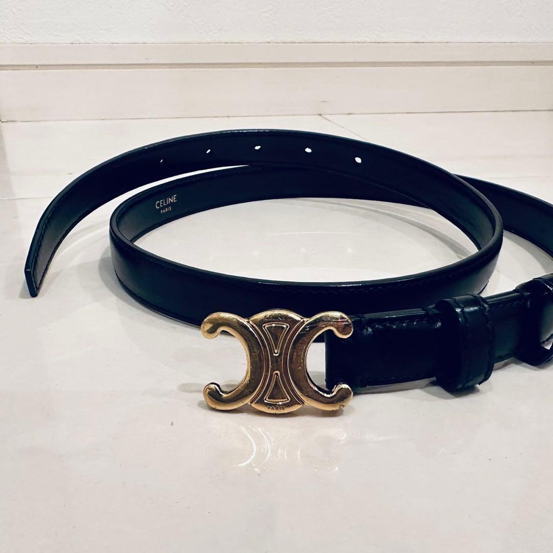 CELINE｜トリオンフベルト ブラック18MM ※修復歴有