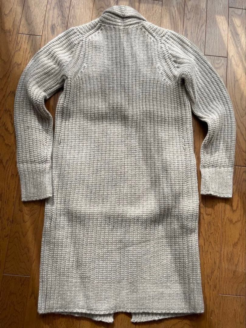 n100 グレー ロングカーディガン