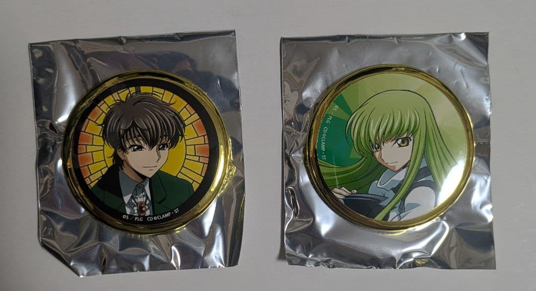 コードギアス スザク C.C. 缶バッジ 2個セット