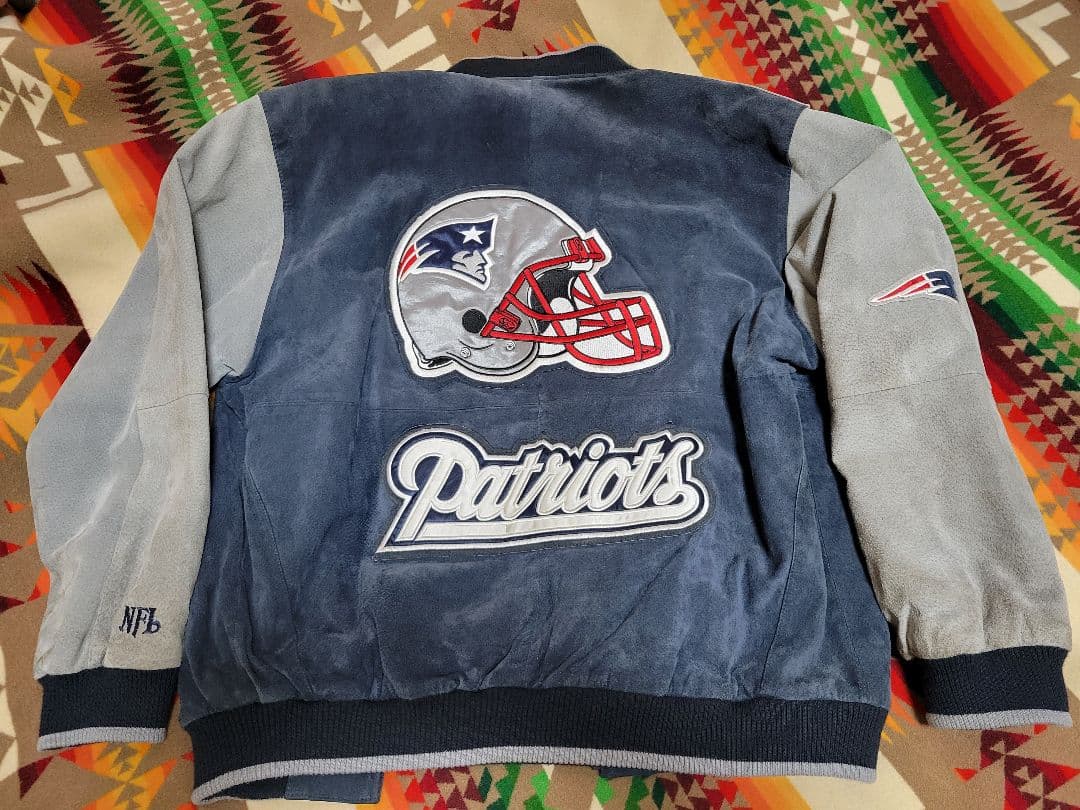 早い者勝ち♦NEWENGLAND Patriots 本革スエードスタジャン♦