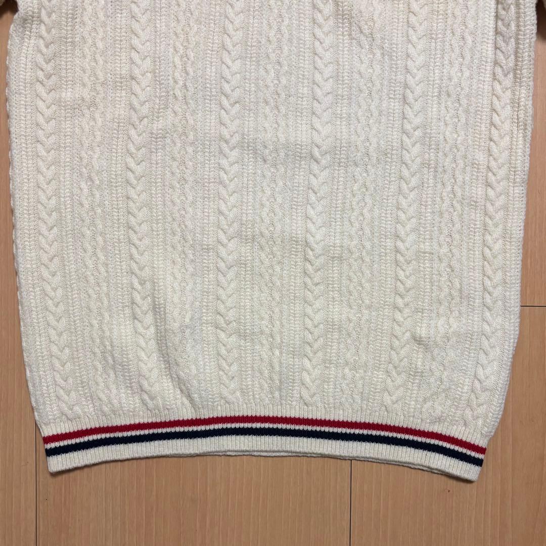 BEAMS GOLF ビームスゴルフ ケーブルニット Vネック セーター XL