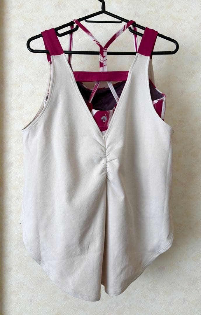 LAVA SUKALA ハートプリントセパレートタンクトップ ルビーピンク　L