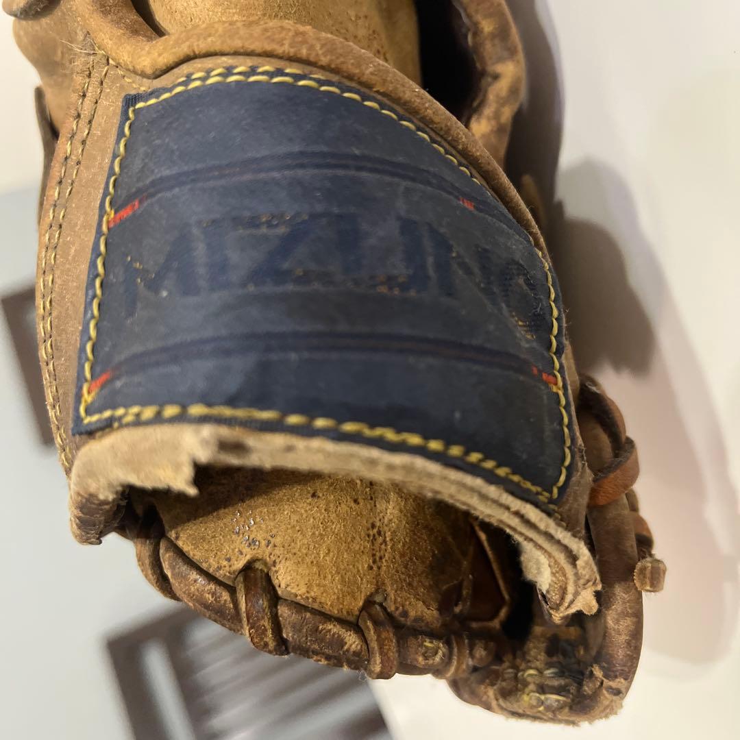 MIZUNO 硬式グローブ ブラウン 編み込みデザイン