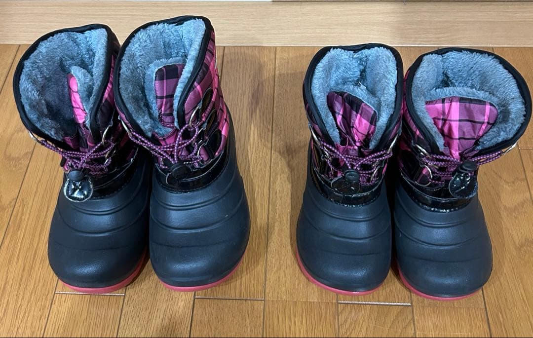 【女の子用】スキーウェア（150／130cm）＆スノーブーツ（23／21cm）