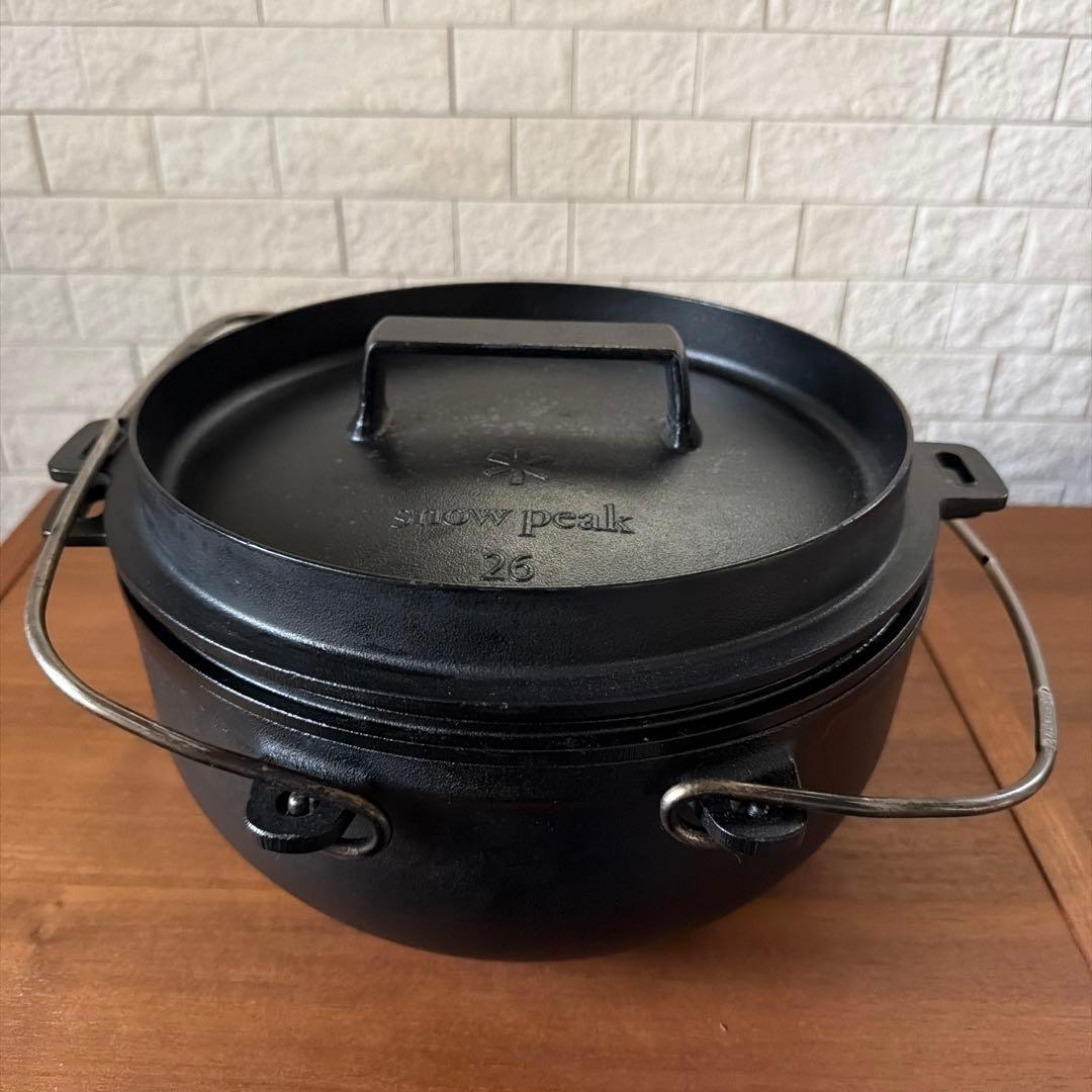 スノーピーク( peak) 和鉄ダッチオーブン　ネット、収納ケースset