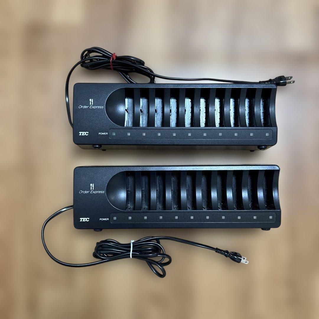 2個　東芝TEC　POSレジ　ハンディーターミナル用　充電器 JDK-100