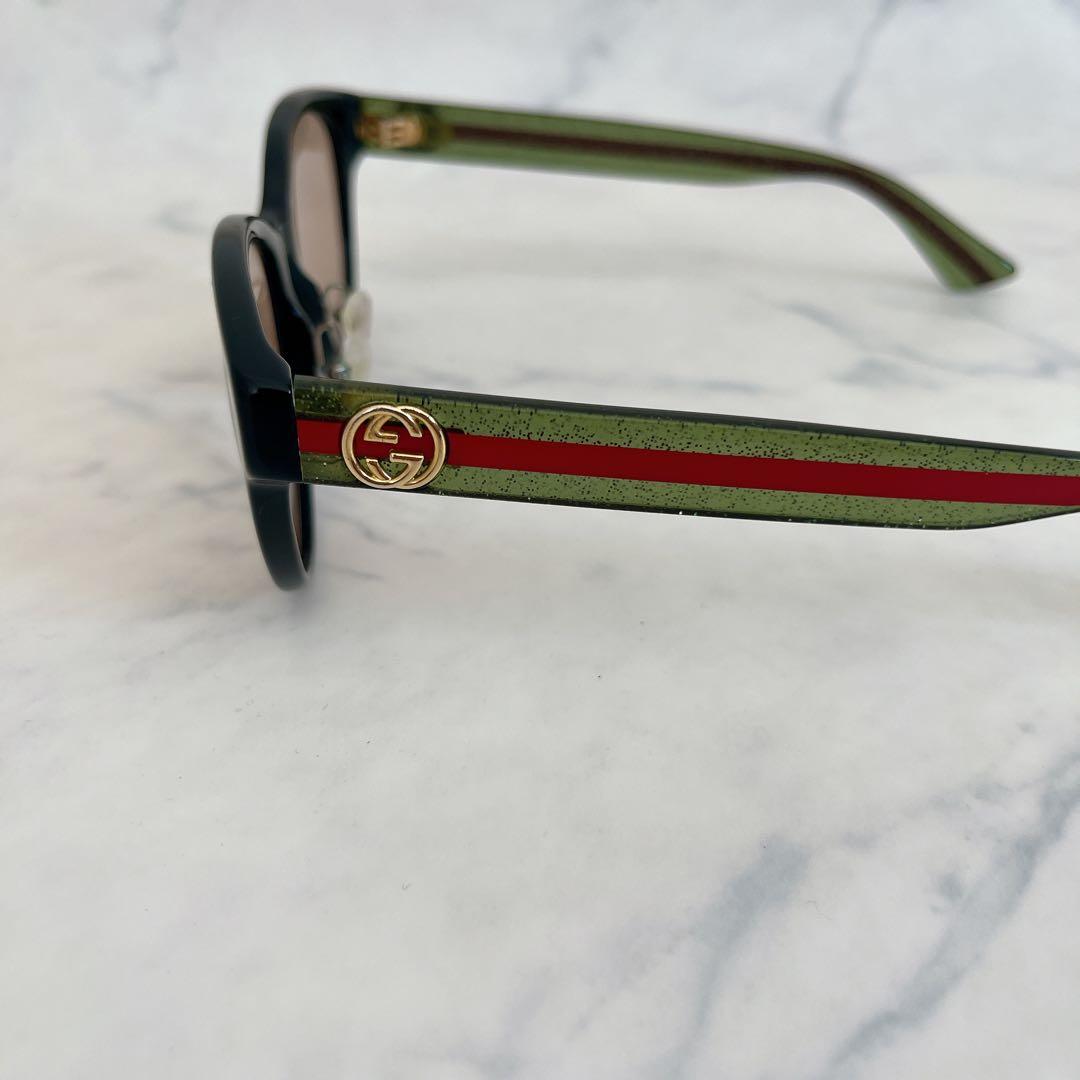 GUCCI グッチ サングラス ウェブライン シェリーライン ゴールドロゴ
