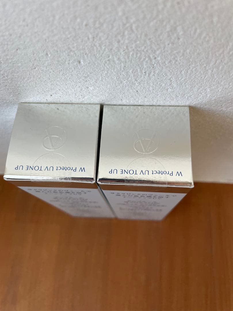 未開封 アンプルール 日焼け止め美容液 ＷプロテクトＵＶ　トーンアップ２本セット