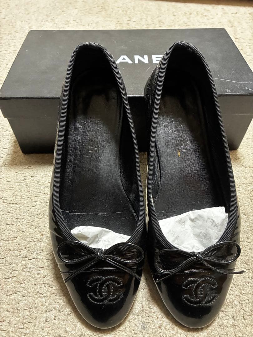 シャネル　フラットシューズ　バレエシューズ