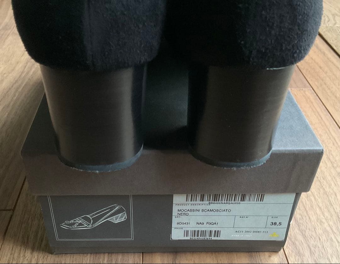 FENDI フェンディ/ スエード ヒール タッセルローファー