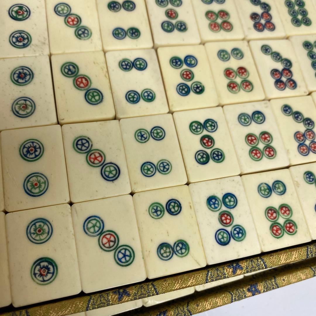 骨製麻雀牌　共箱　東Y7-0217③タサチ