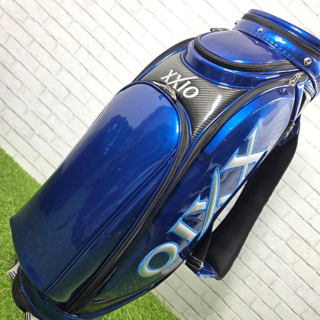 XXIO ゼクシオ エナメルキャディバッグ 青 メタリック 良品