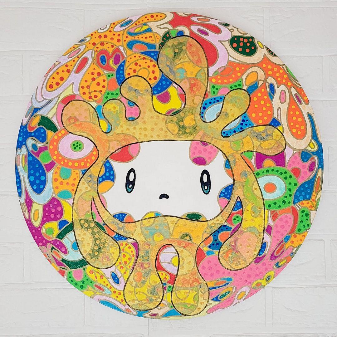 ★鈴木哲也★丸50(500×500mm)アクリル原画1点物★送料無料#140