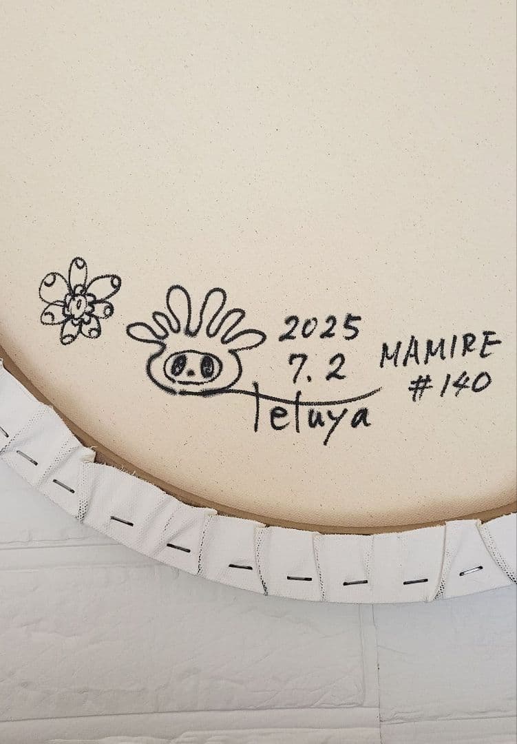 ★鈴木哲也★丸50(500×500mm)アクリル原画1点物★送料無料#140