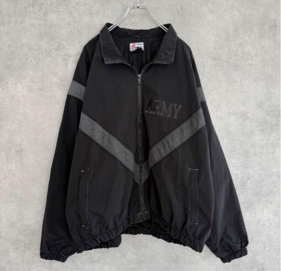 US.ARMY IPFU 米軍トレーニングジャケット ブラック XXLARGE