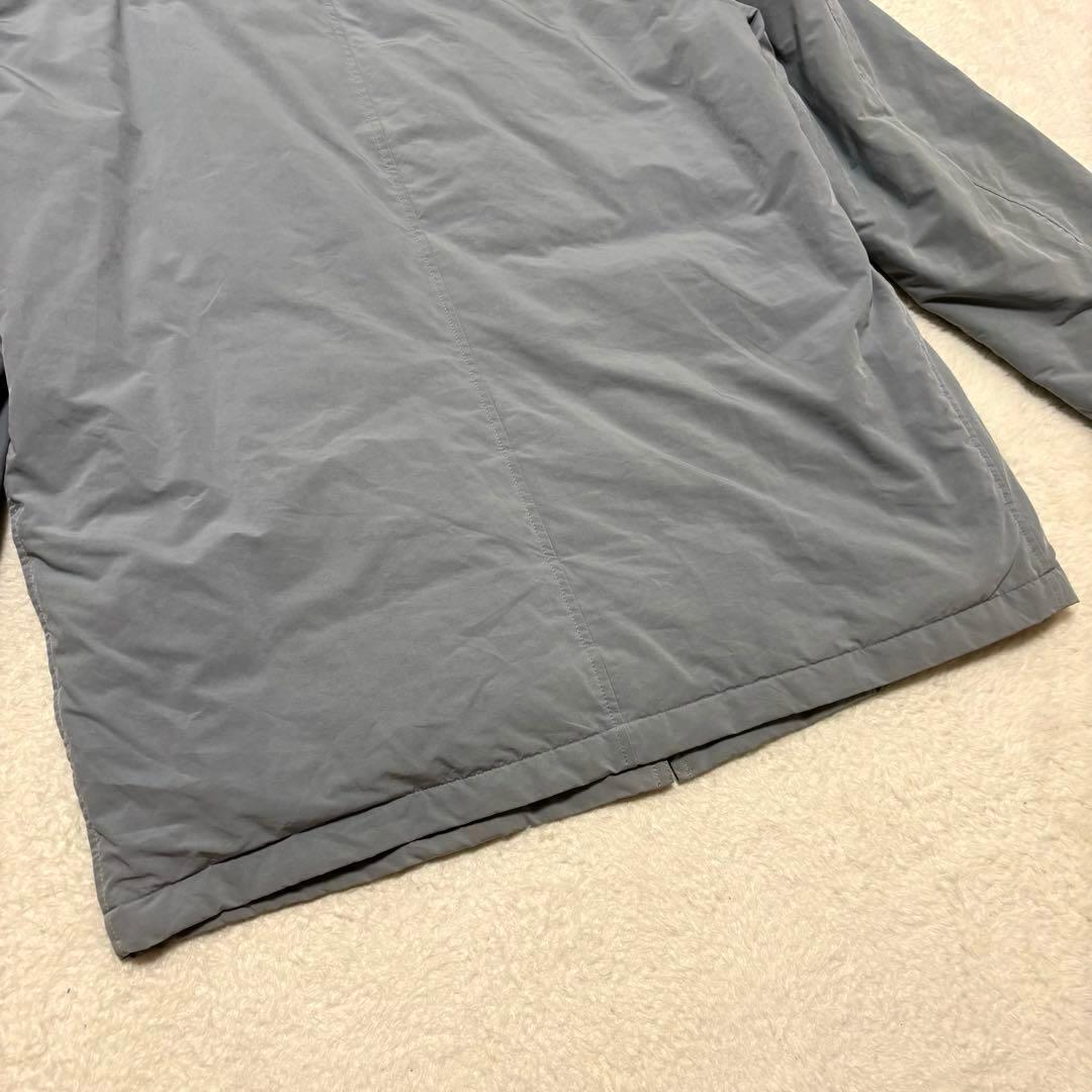 希少 PAPAS ダウンジャケット パパスベア柄 ロゴ刺繍 ライトブルー