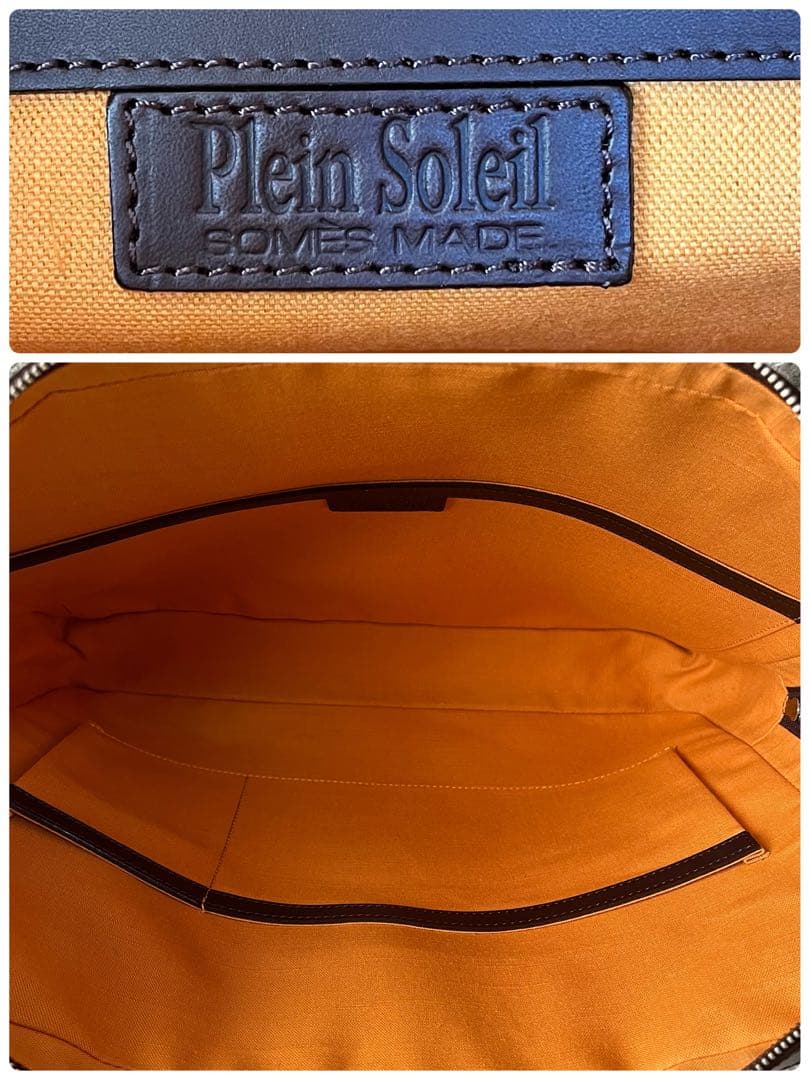 【美品】ソメスサドル　伊勢丹メンズコラボ　レザー　ブリーフケース　A4収納可能