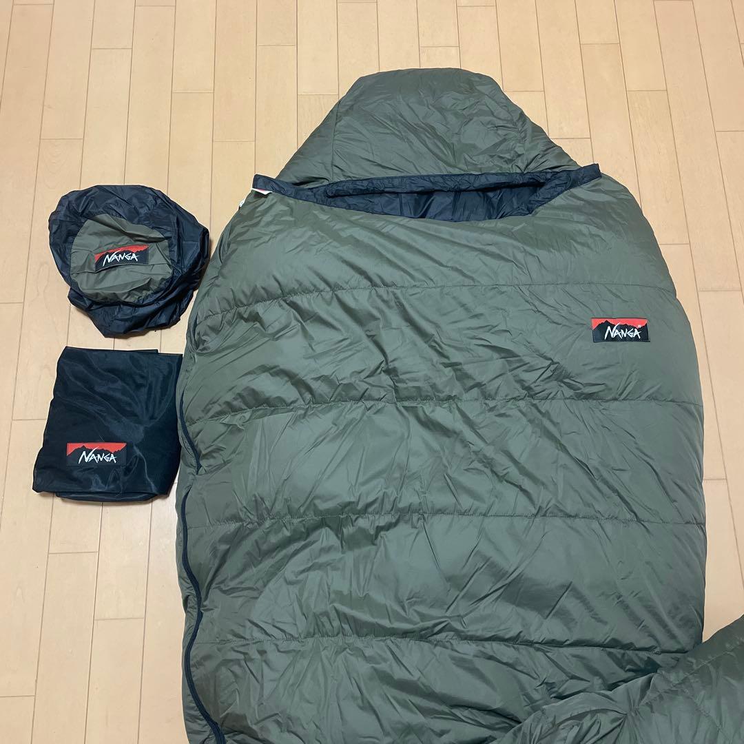 シ*ウ様 3ten ナンガ　オーロラ1000DX カーキ ロング メッシュバッグ