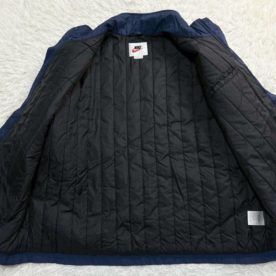 Y2K ナイキ アーカイブ NIKE ベンチコート XXL ネイビー/ホワイト