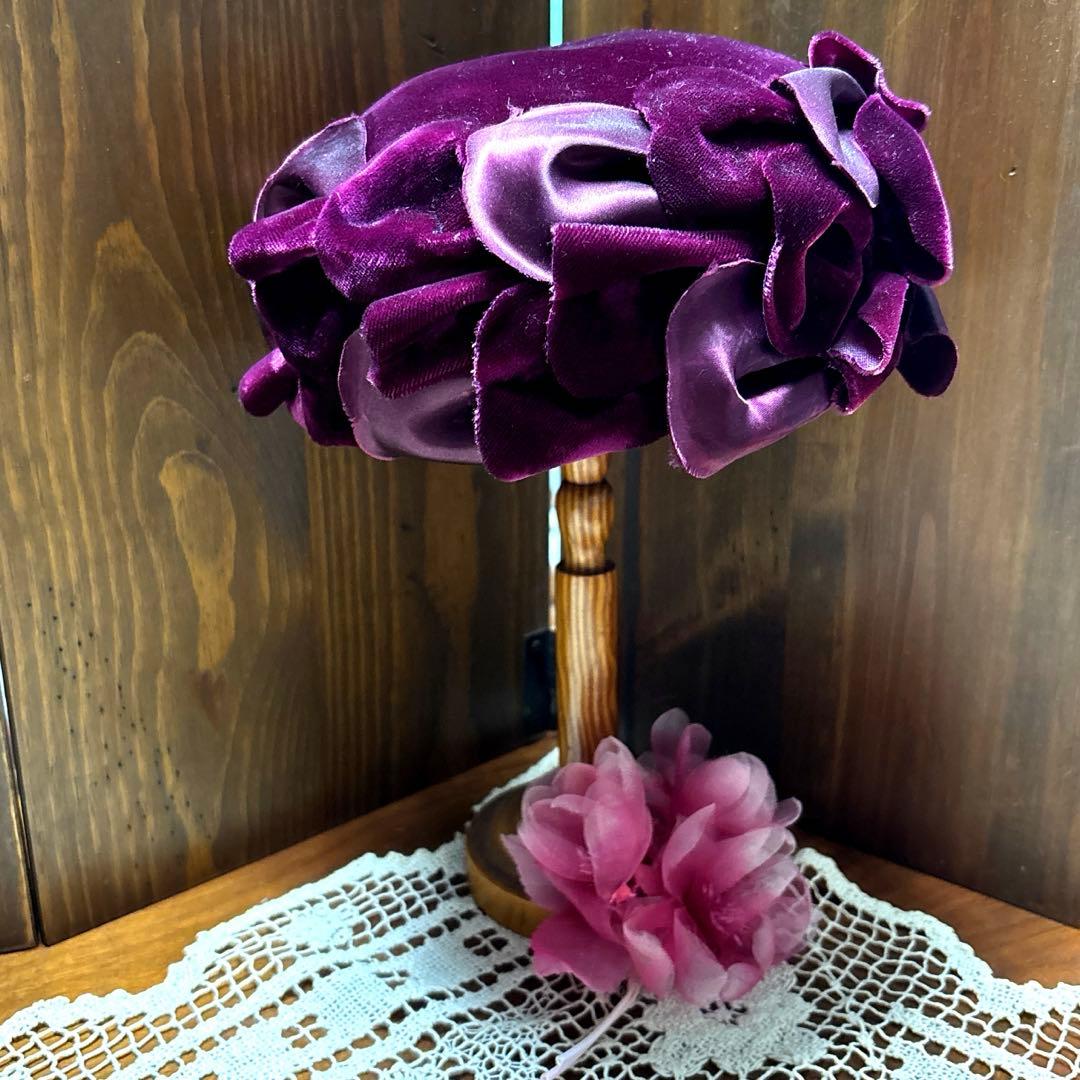 神戸マキシン　ヴィンテージ　ハット トーク帽