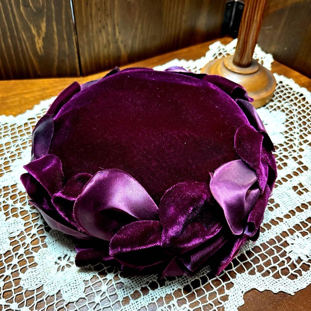 神戸マキシン　ヴィンテージ　ハット トーク帽