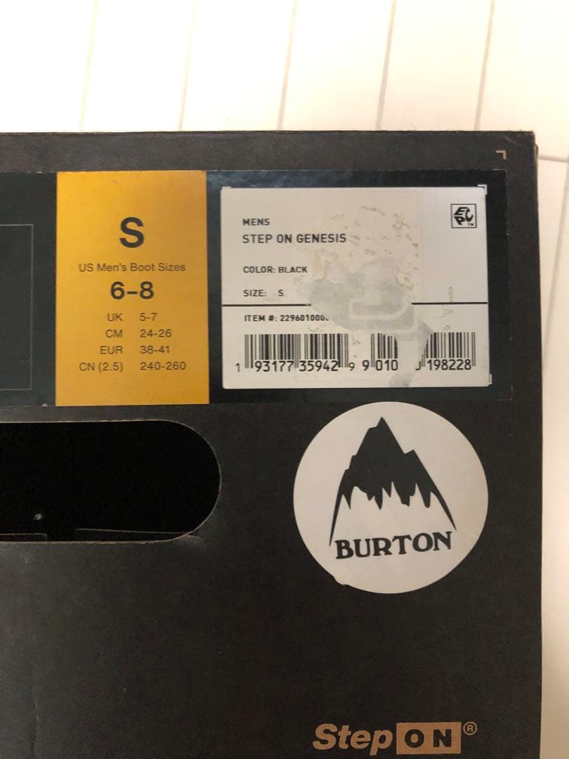Burton genesis step on sサイズ　バインディング