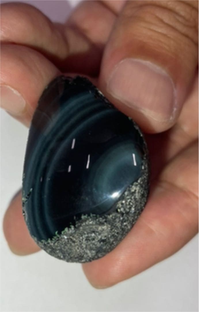 研磨品　十勝石玲瓏5個セット+玲瓏原石ランダムおまけ2個