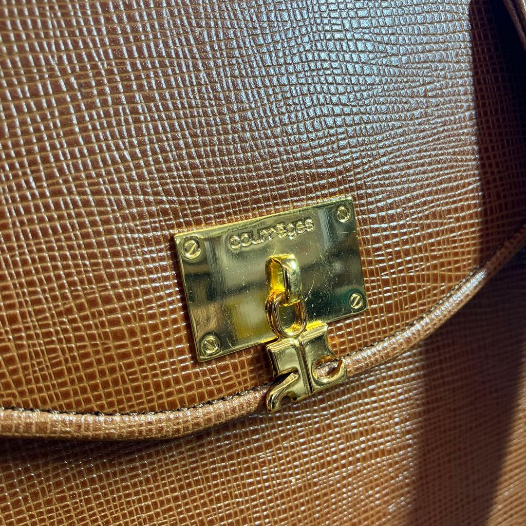 サ2511-2019 クレージュ ハンドバッグ ショルダーバッグ レザー