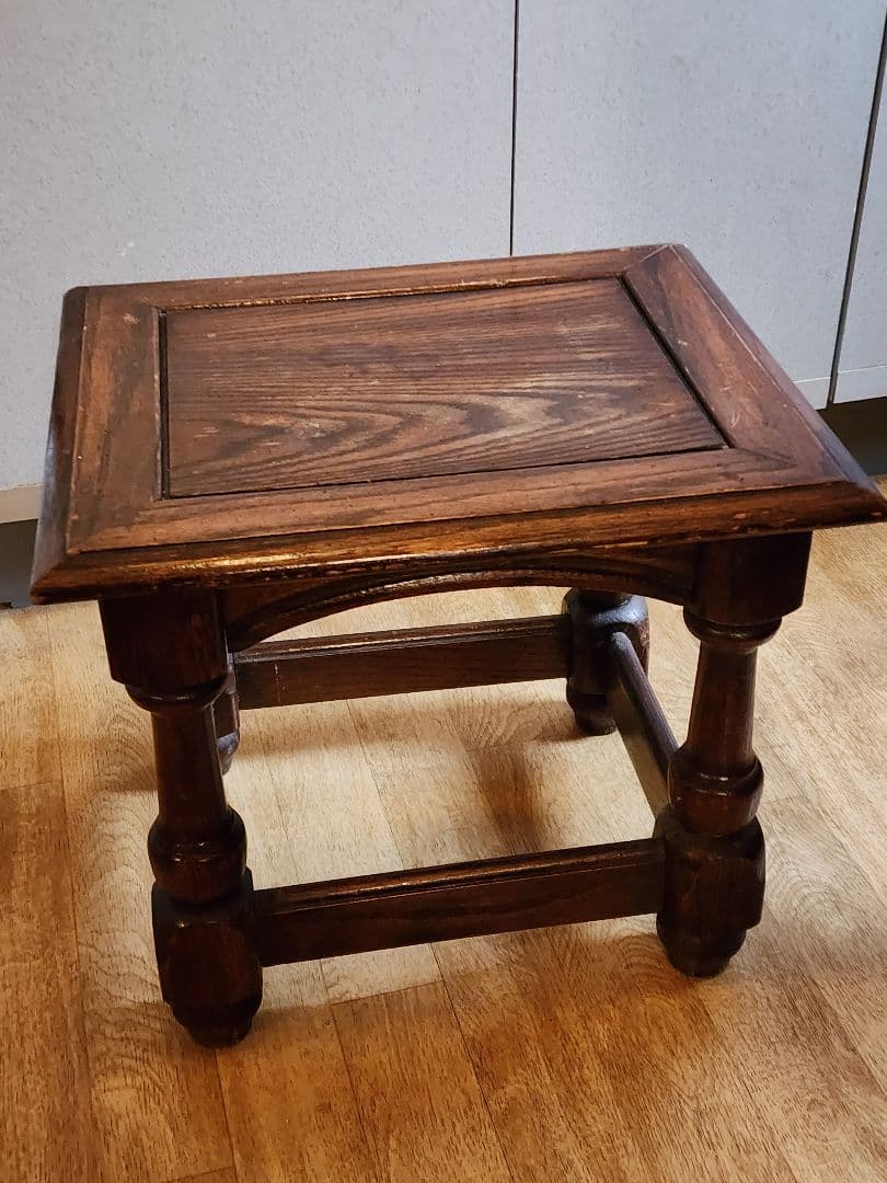 【直接引取限定】ヴィンテージサイドテーブル①　アンティーク家具　レトロ