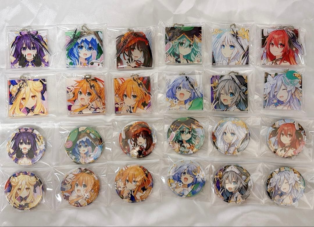 デート・ア・ライブ 缶バッジ アクリルキーホルダー 10周年