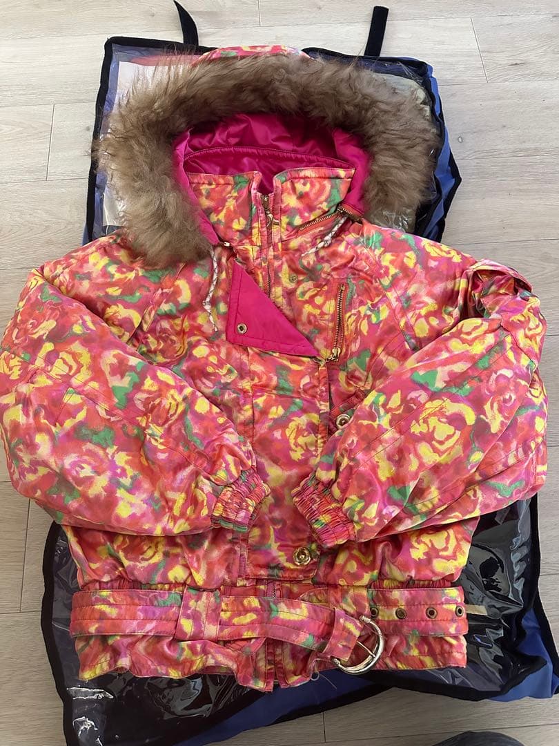 レトロスキーウェア 上下セット　付属品付き