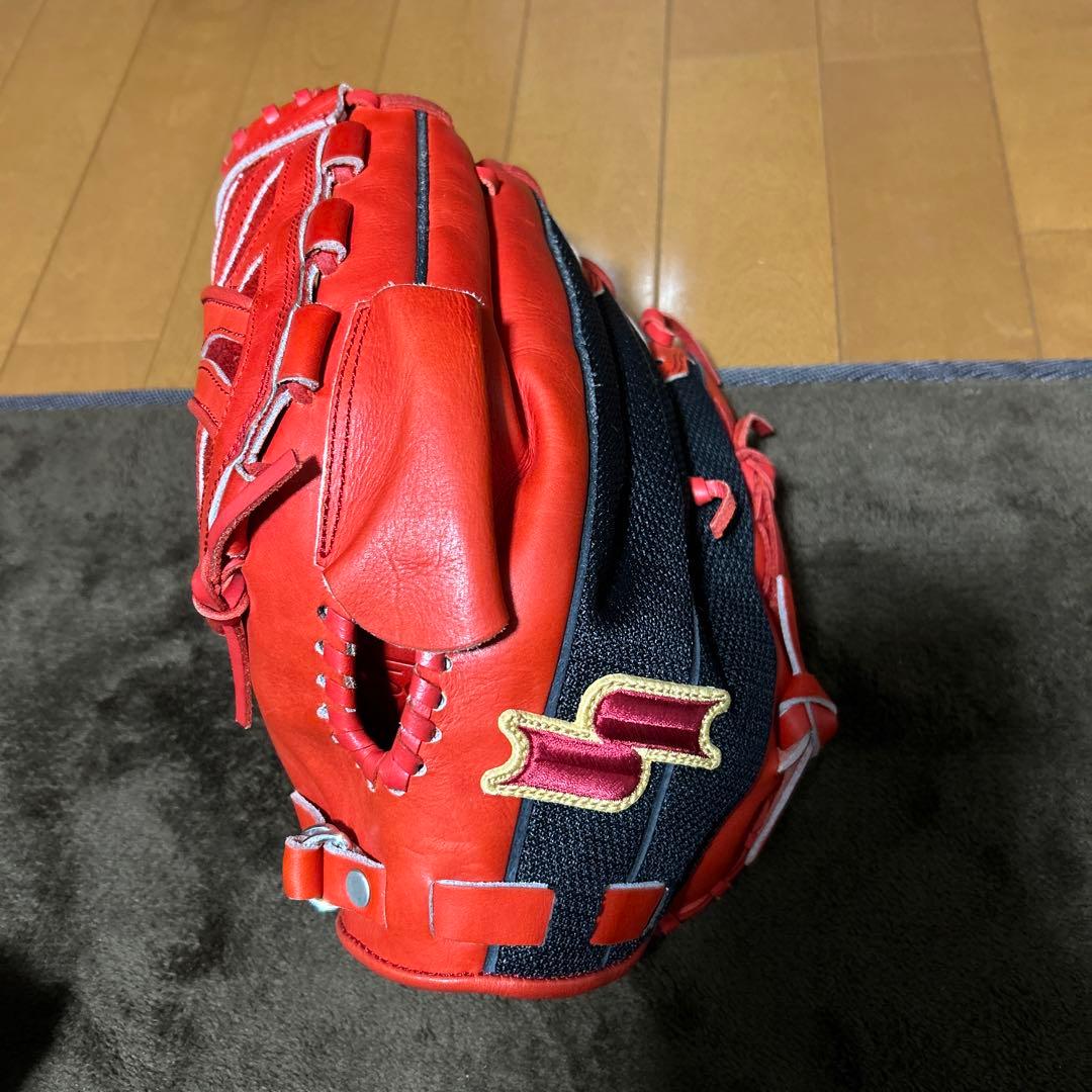 プロエッジ 軟式グローブ レッド