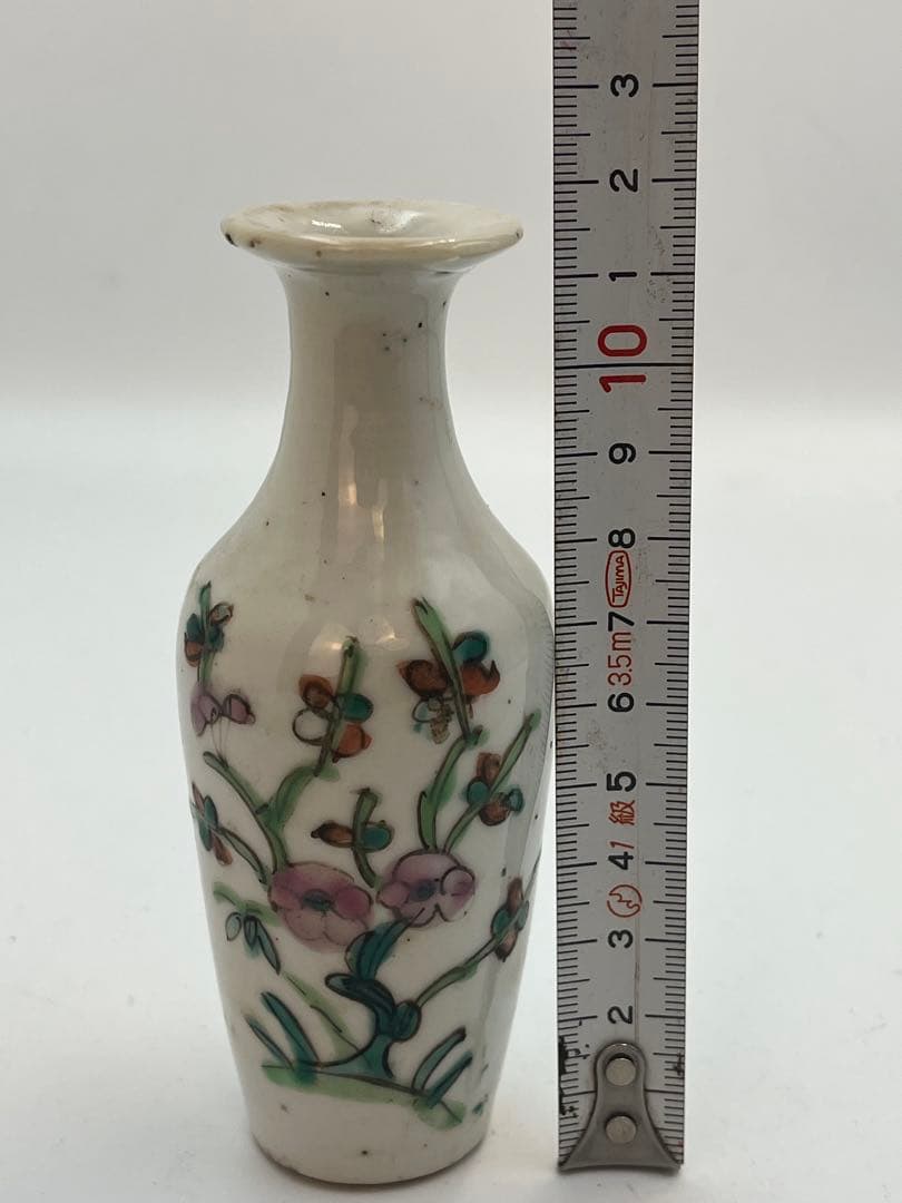 中国清時代徳利 花瓶 色絵 煎　茶碗染付唐物 時代物