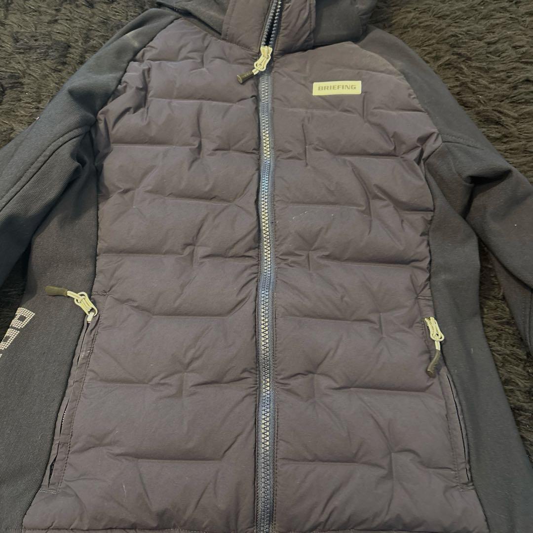 ブリーフィング　フード付きダウンジャケット レディース ネイビー　sサイズ