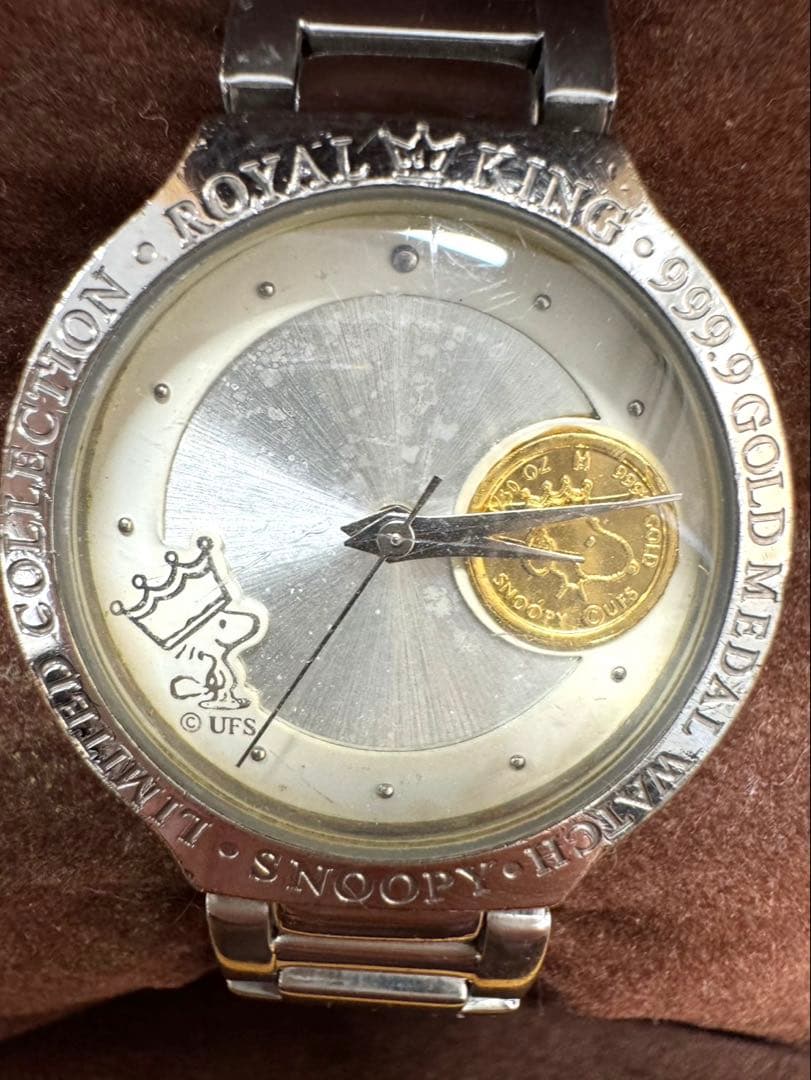 スヌーピー 腕時計 24K GOLD 1/50oz 不動